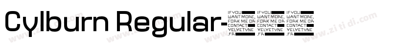 Cylburn Regular字体转换